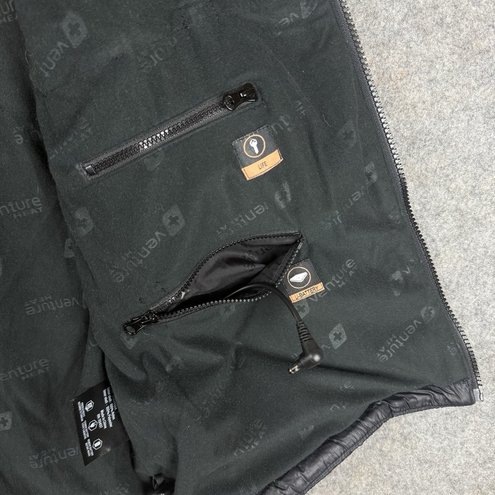 Venture Heat Vest Womens XL Black Nylon Puffer Full Zip Heated (no Battery) - Picture 6 of 11